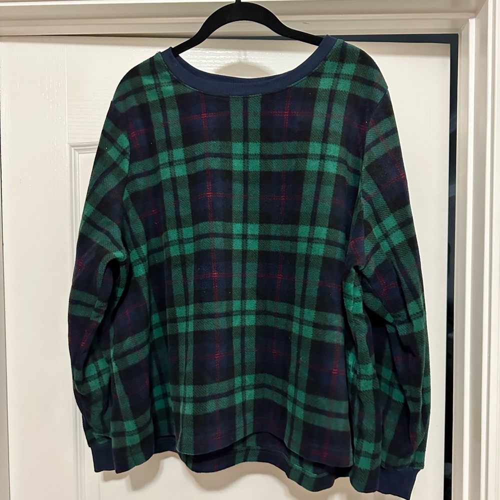 Old Navy Green Plaid Pajama Set Size 2X